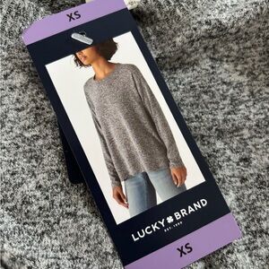 Lucky Brand Heather Grey sweatshirt Top